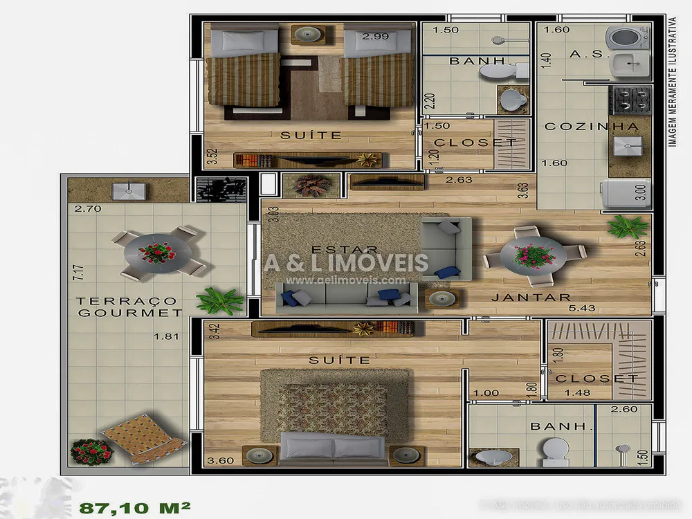 Apartamento, 2 quartos, 87 m² - Foto 16