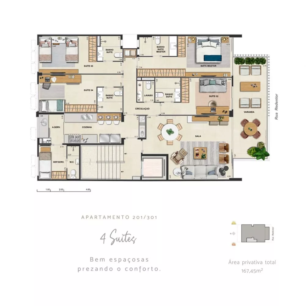 Apartamento, 4 quartos, 167 m² - Foto 17