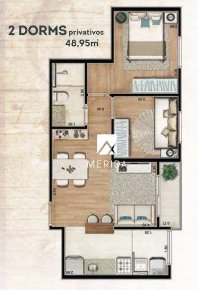 Apartamento, 2 quartos, 48 m² - Foto 8