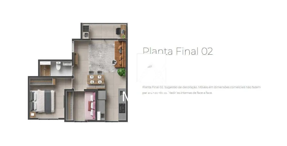 Apartamento, 2 quartos, 43 m² - Foto 7