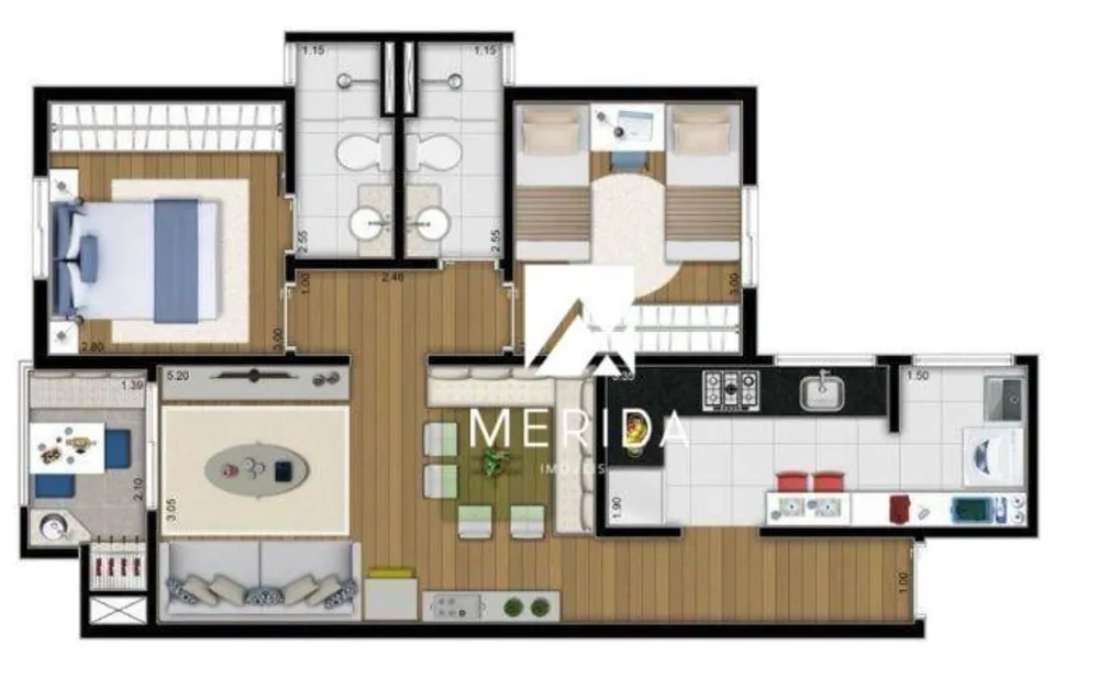 Apartamento, 2 quartos, 64 m² - Foto 8