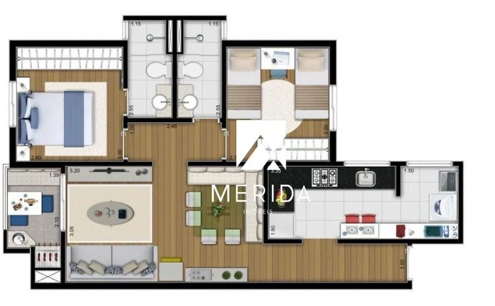 Apartamento, 2 quartos, 64 m² - Foto 16
