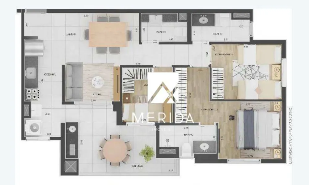 Apartamento, 3 quartos, 75 m² - Foto 1