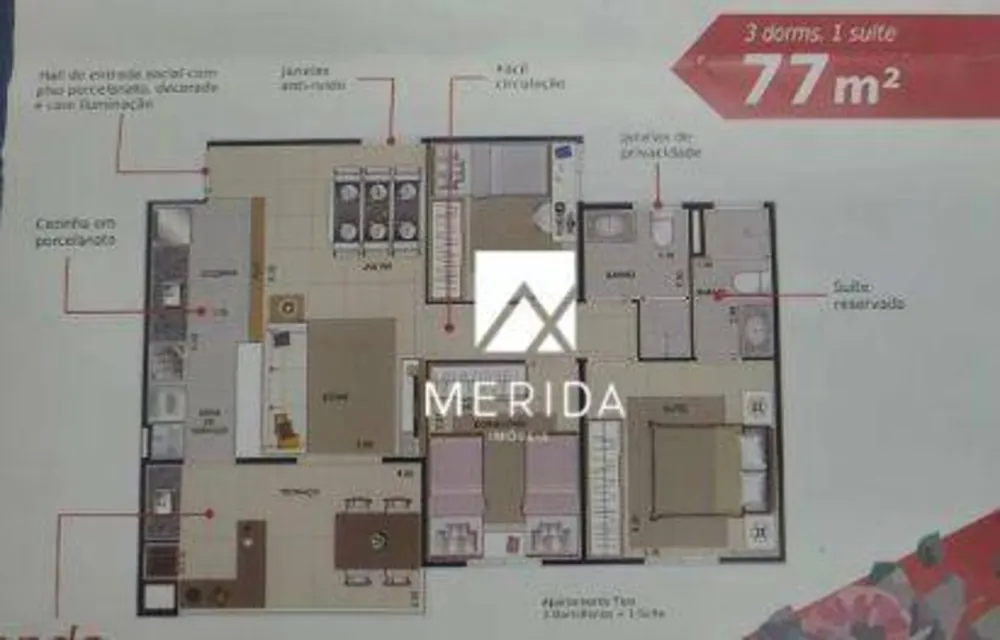 Apartamento, 3 quartos, 77 m² - Foto 7