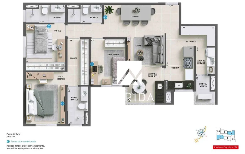 Apartamento, 3 quartos, 121 m² - Foto 11