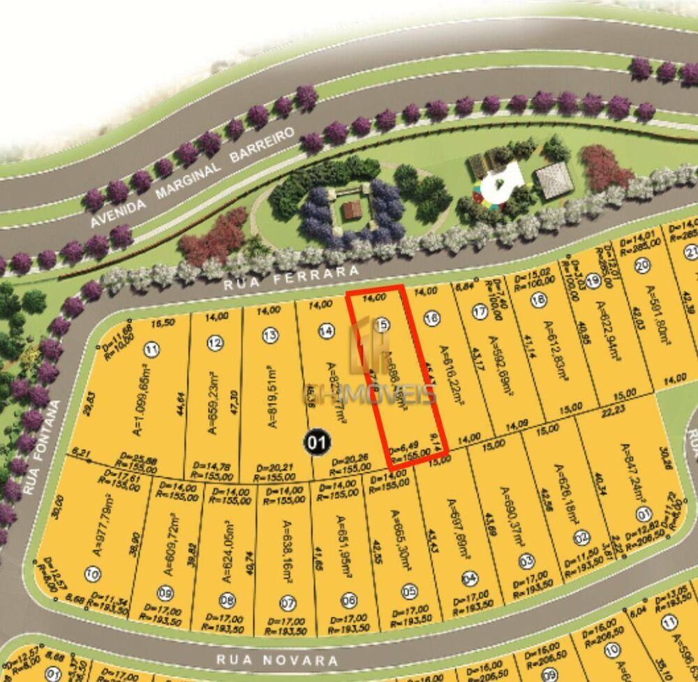 Loteamento e Condomínio, 686 m² - Foto 1