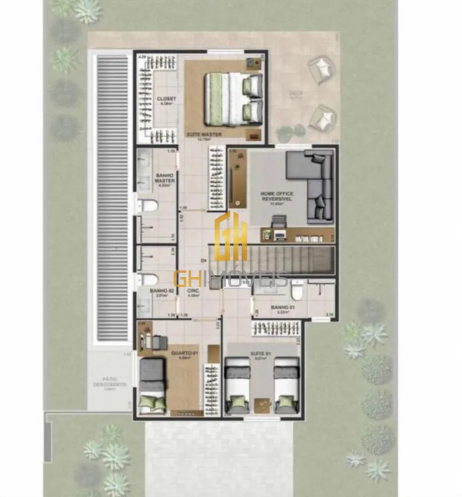 Sobrado, 4 quartos, 181 m² - Foto 2