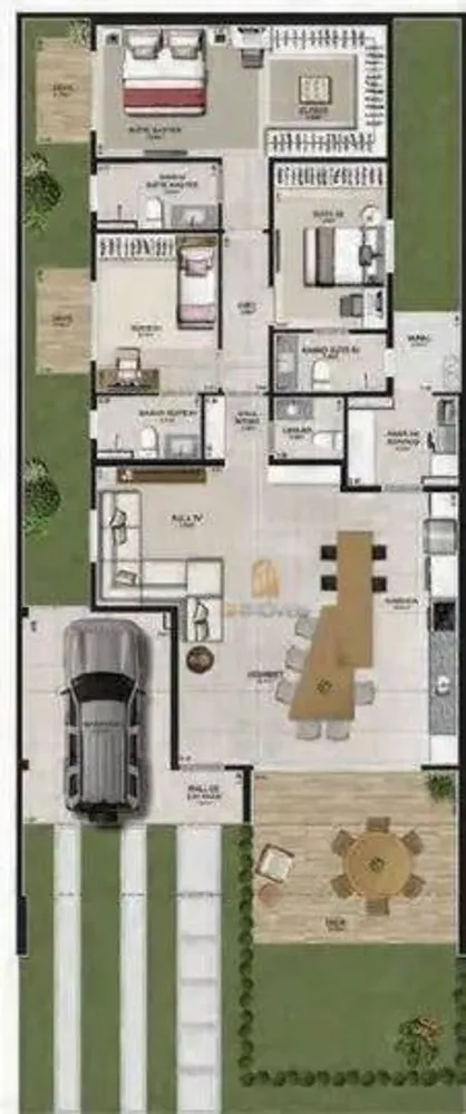 Casa de Condomínio, 3 quartos - Foto 2