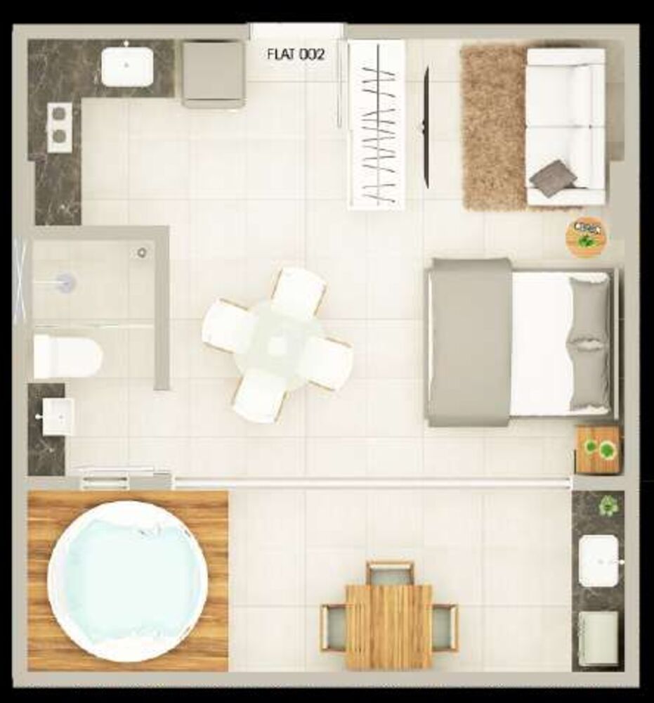 Apartamento, 1 quarto, 43 m² - Foto 4