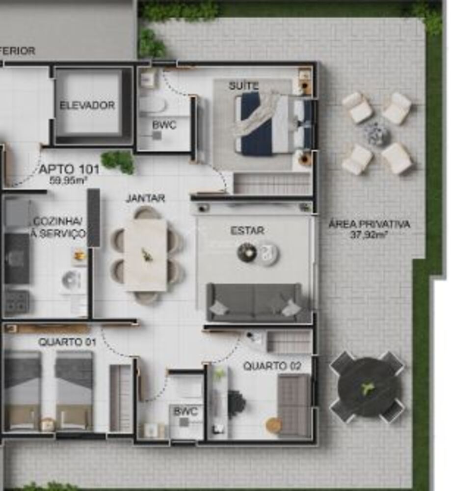 Apartamento, 3 quartos, 105 m² - Foto 4