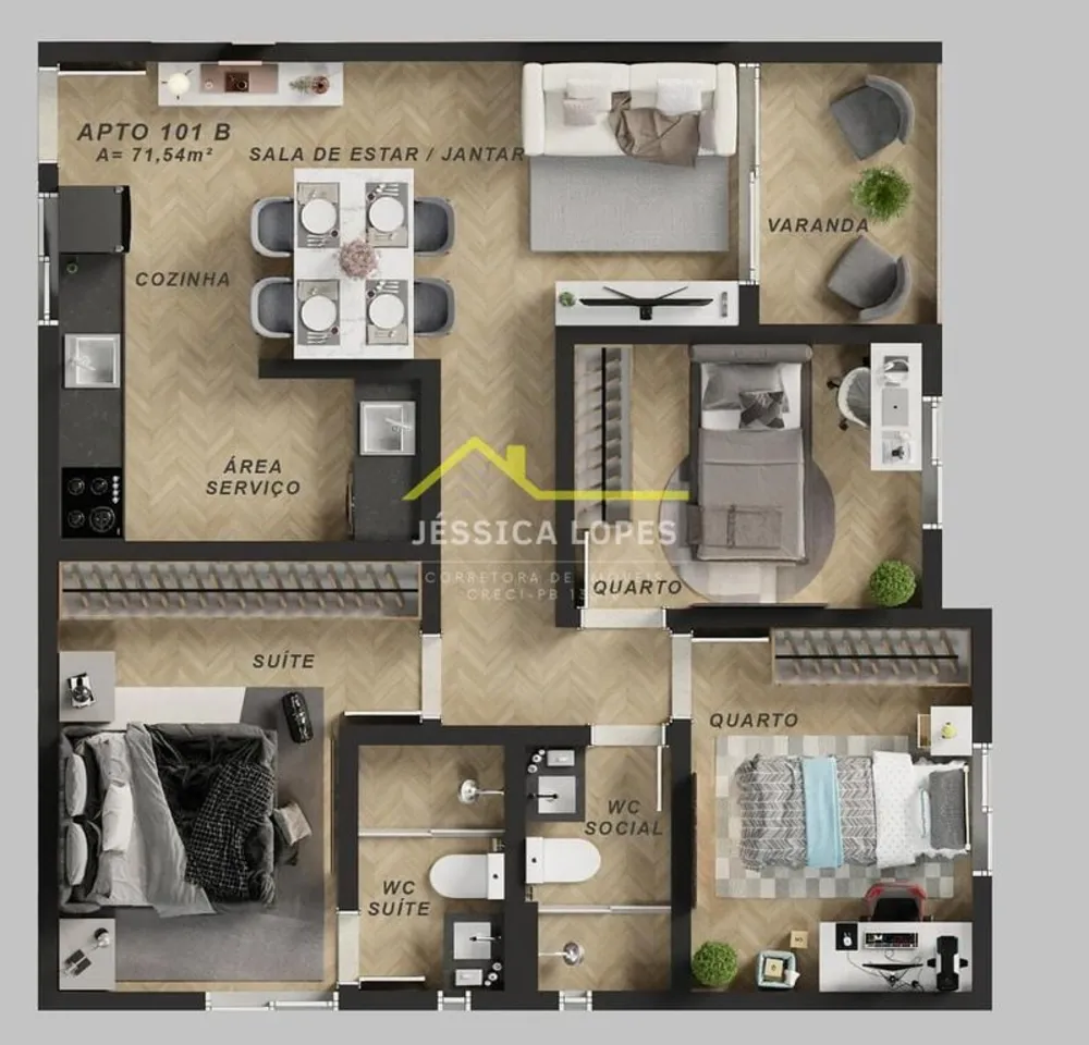 Apartamento, 3 quartos, 72 m² - Foto 14