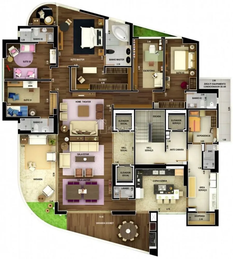 Apartamento, 4 quartos, 332 m² - Foto 3