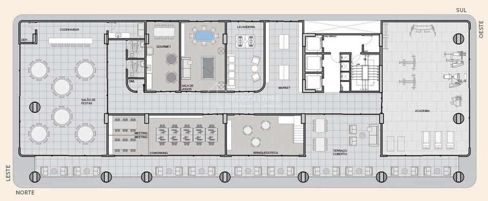 Apartamento à venda com 1 quarto, 36m² - Foto 2