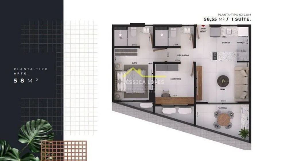 Apartamento, 2 quartos, 59 m² - Foto 5