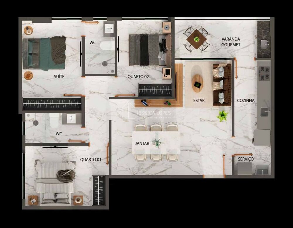 Apartamento, 3 quartos, 82 m² - Foto 4