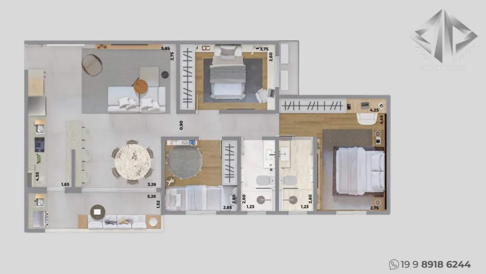 Apartamento, 3 quartos - Foto 4
