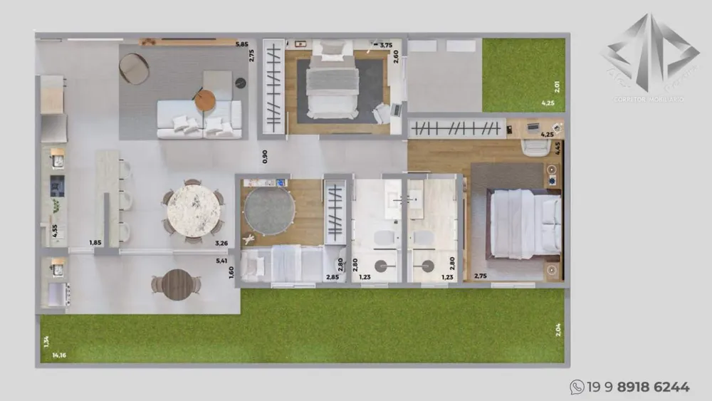 Apartamento, 3 quartos - Foto 3