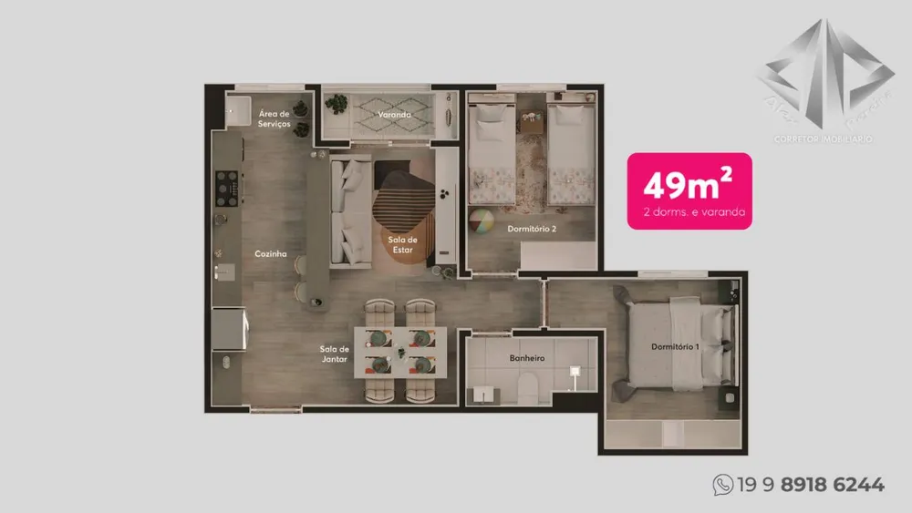 Apartamento, 2 quartos - Foto 4