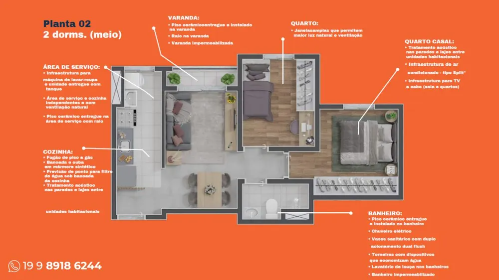 Apartamento, 2 quartos - Foto 6