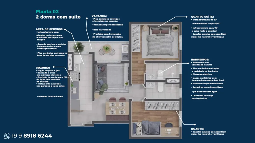 Apartamento, 2 quartos - Foto 4