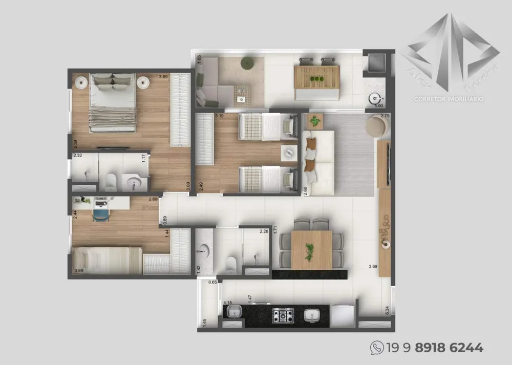 Apartamento, 2 quartos - Foto 4