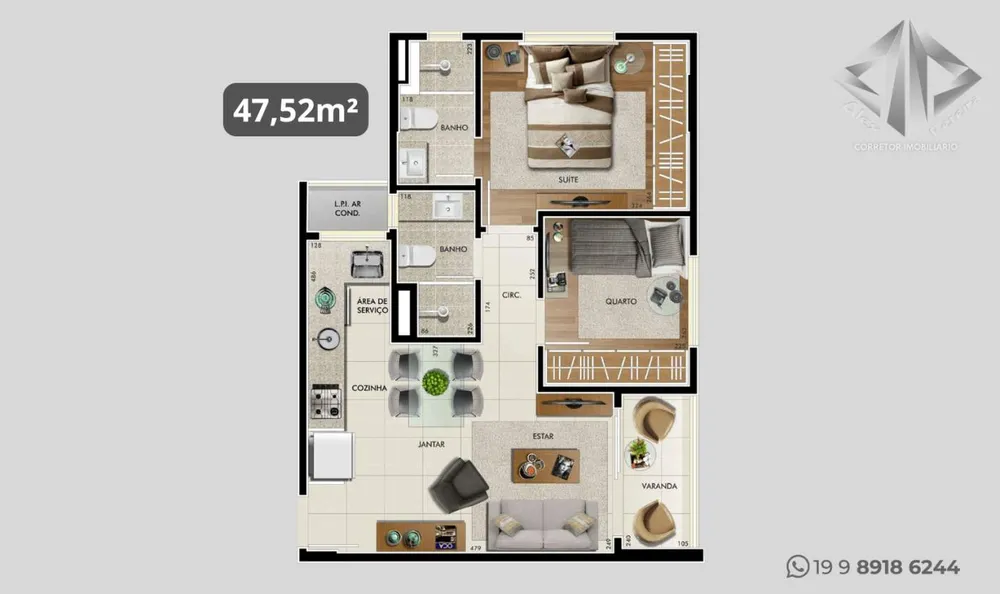 Apartamento, 1 quarto - Foto 12