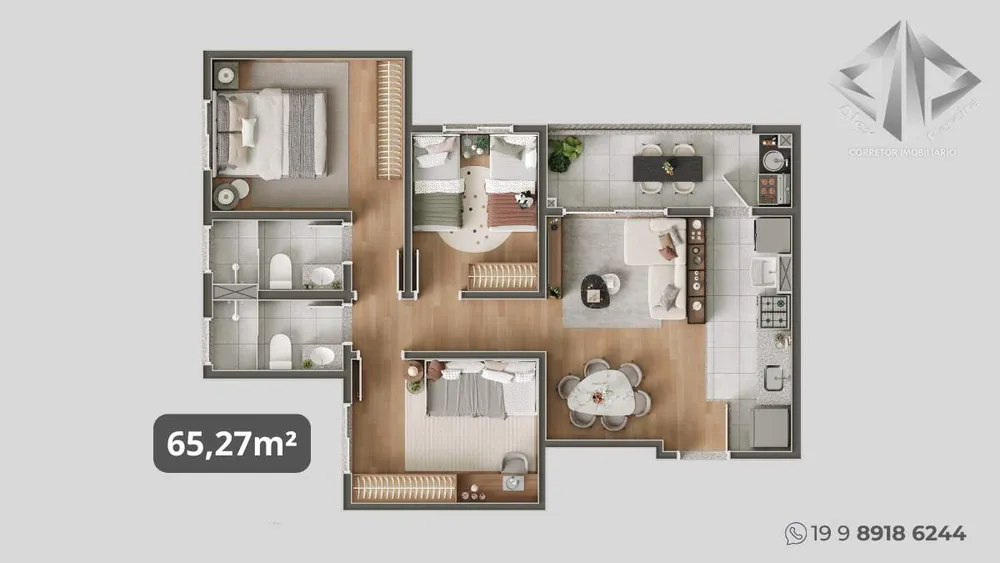 Apartamento, 3 quartos - Foto 3