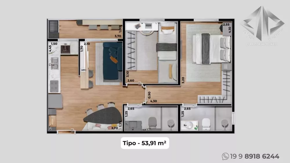 Apartamento, 2 quartos - Foto 4