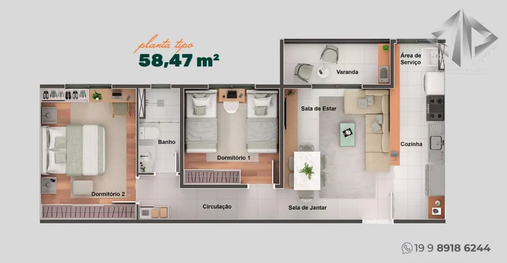 Apartamento, 2 quartos - Foto 5