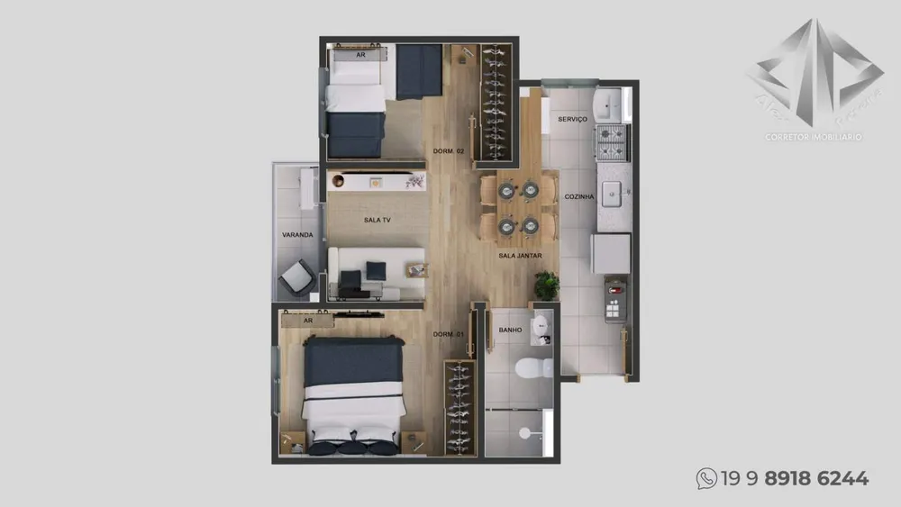 Apartamento, 2 quartos - Foto 5