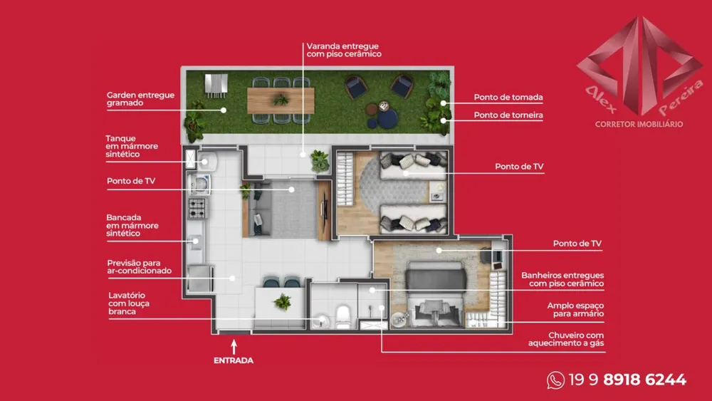 Apartamento, 2 quartos - Foto 9