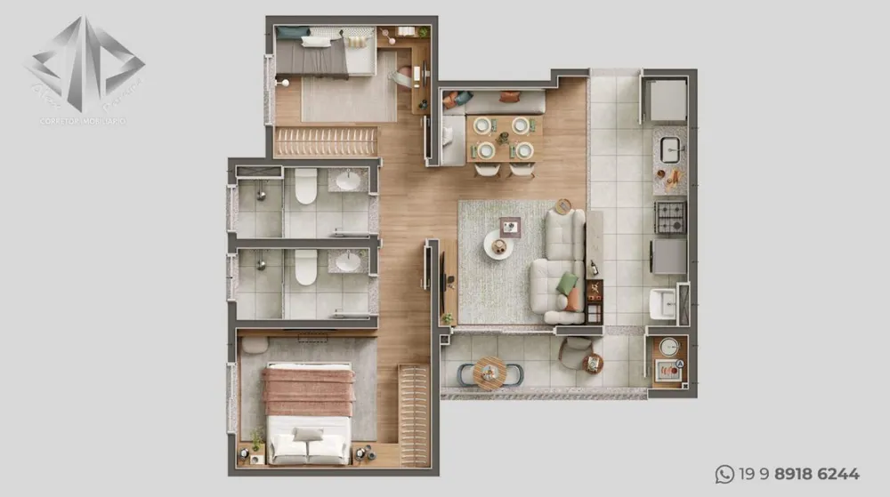 Apartamento, 2 quartos - Foto 6