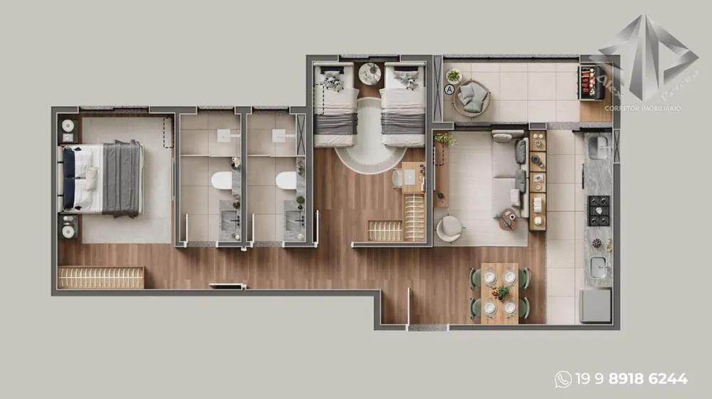 Apartamento, 2 quartos - Foto 3
