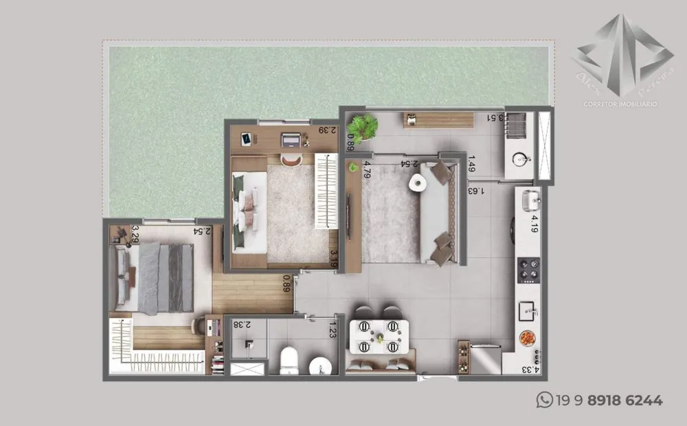 Apartamento, 2 quartos - Foto 2