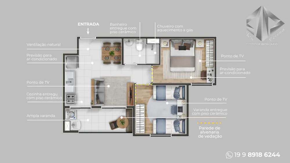 Apartamento, 2 quartos - Foto 5