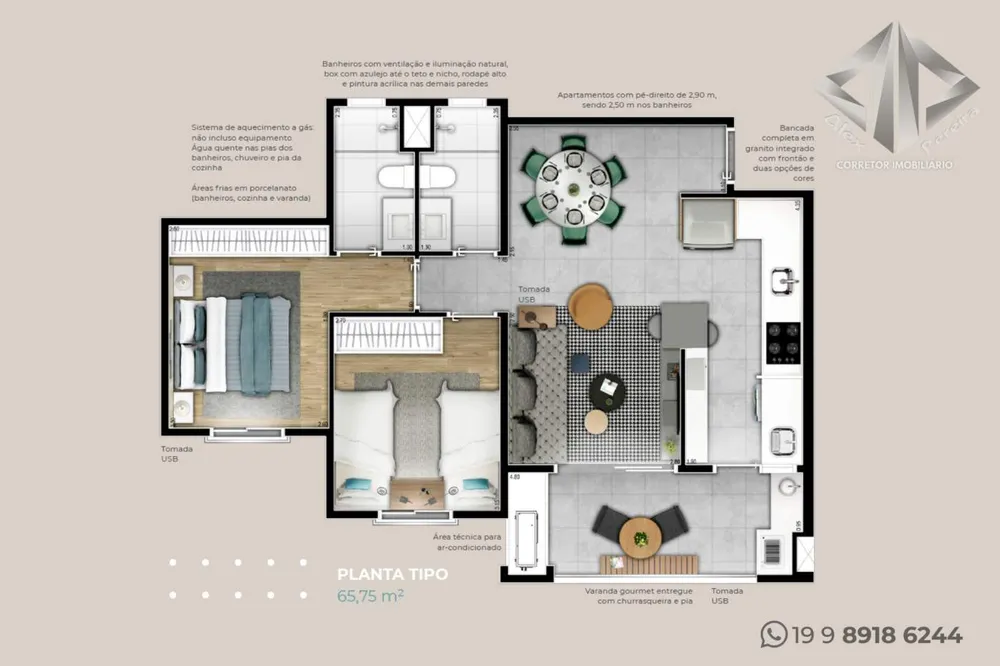 Apartamento, 2 quartos - Foto 2