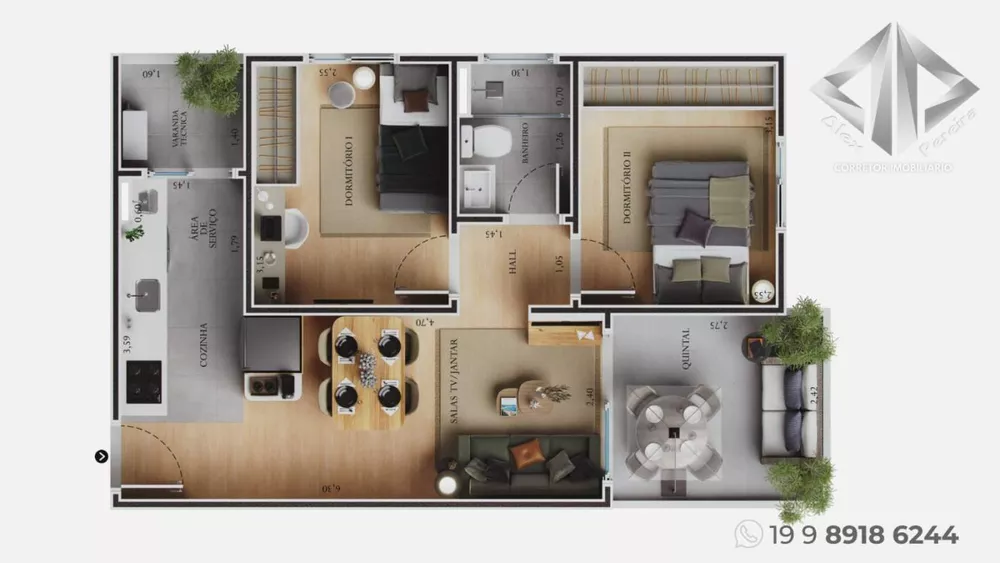 Apartamento, 2 quartos - Foto 2