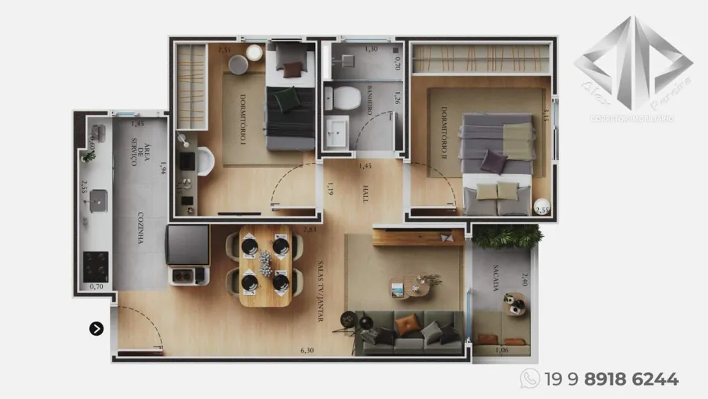 Apartamento, 2 quartos - Foto 4
