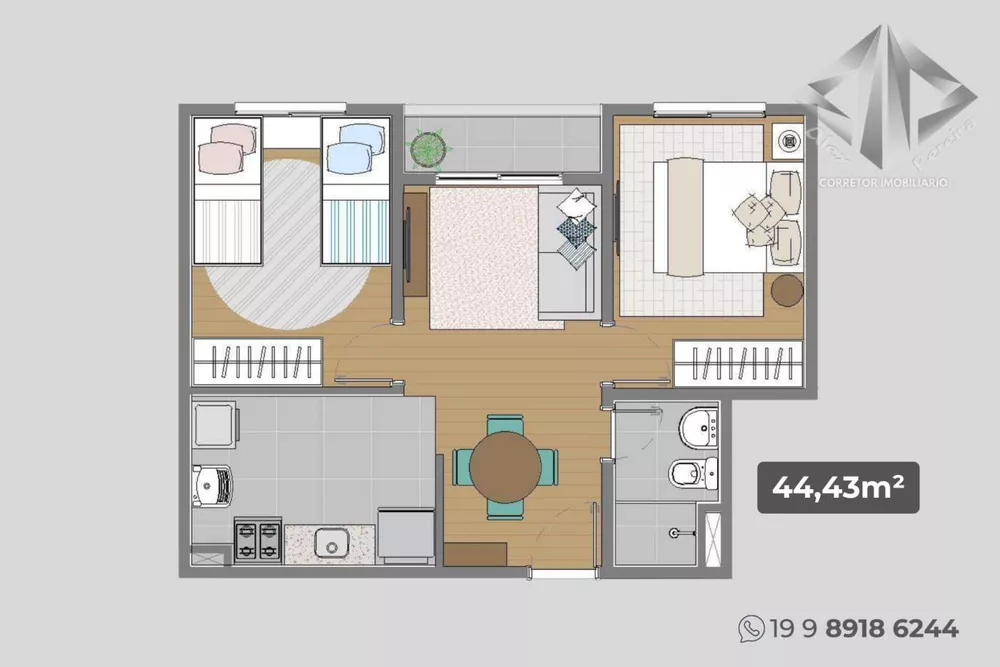 Apartamento, 2 quartos - Foto 3