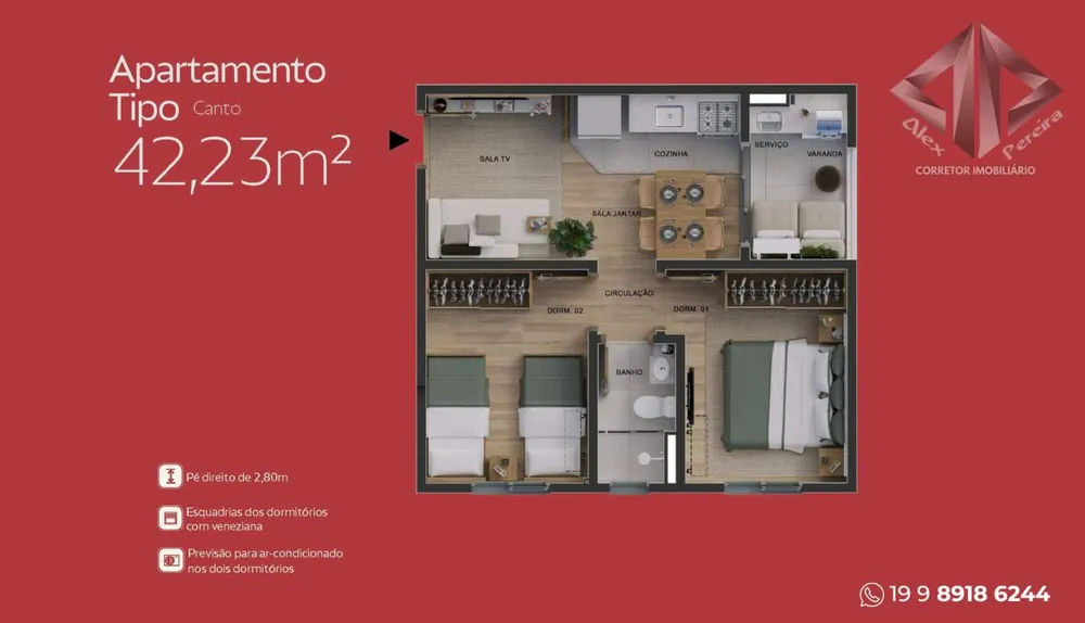 Apartamento, 2 quartos - Foto 4