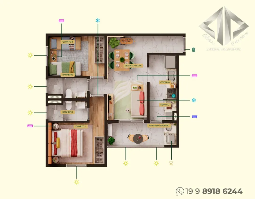 Apartamento, 2 quartos - Foto 6