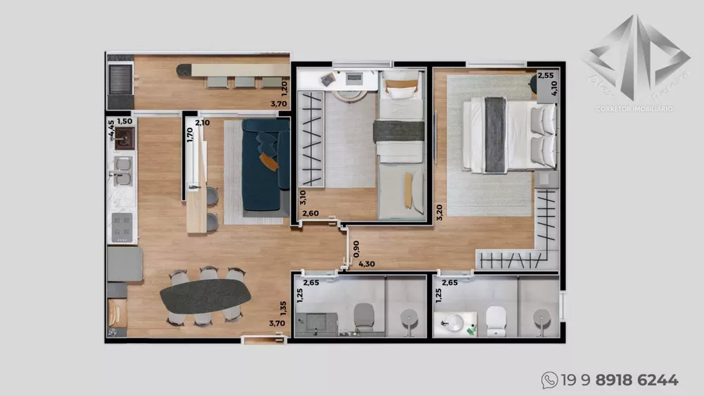 Apartamento, 2 quartos - Foto 4