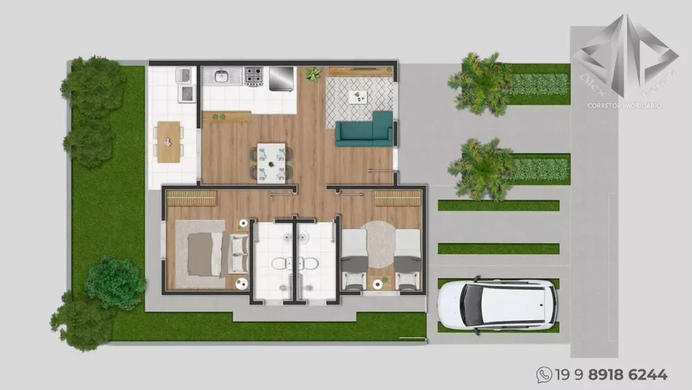 Casa, 2 quartos - Foto 2