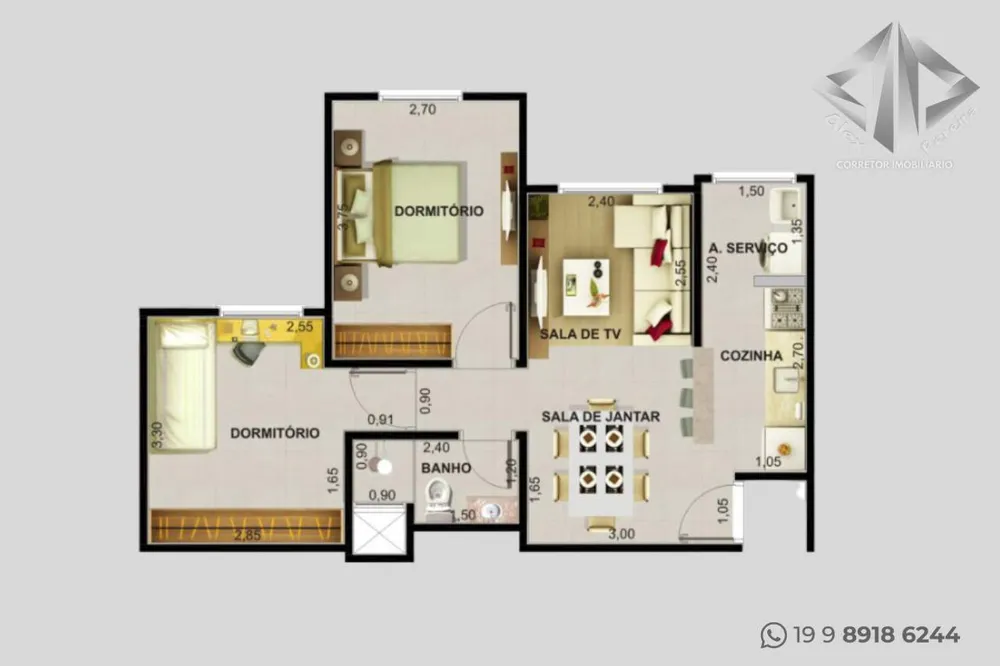 Apartamento, 2 quartos - Foto 4