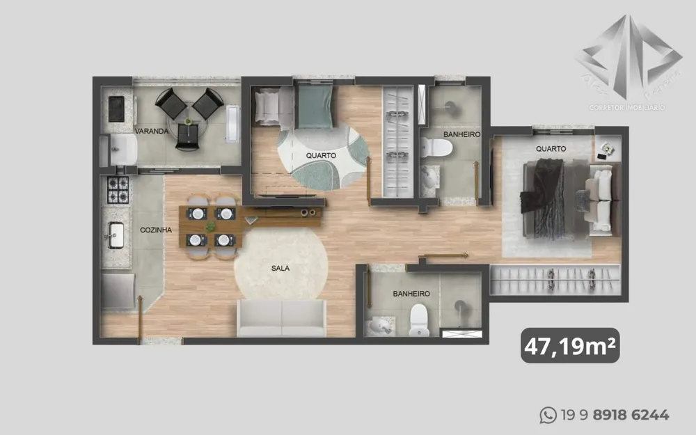 Apartamento, 2 quartos - Foto 5