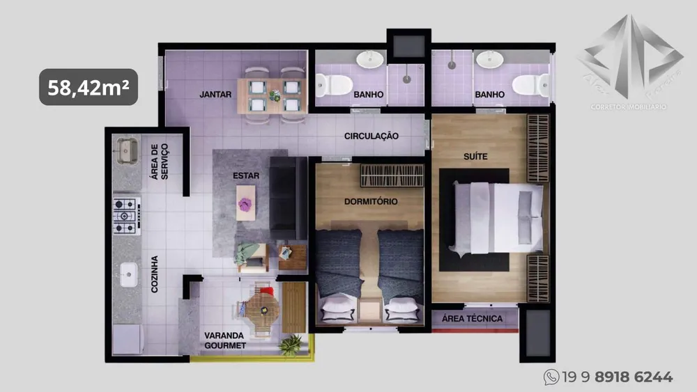Apartamento, 2 quartos - Foto 4