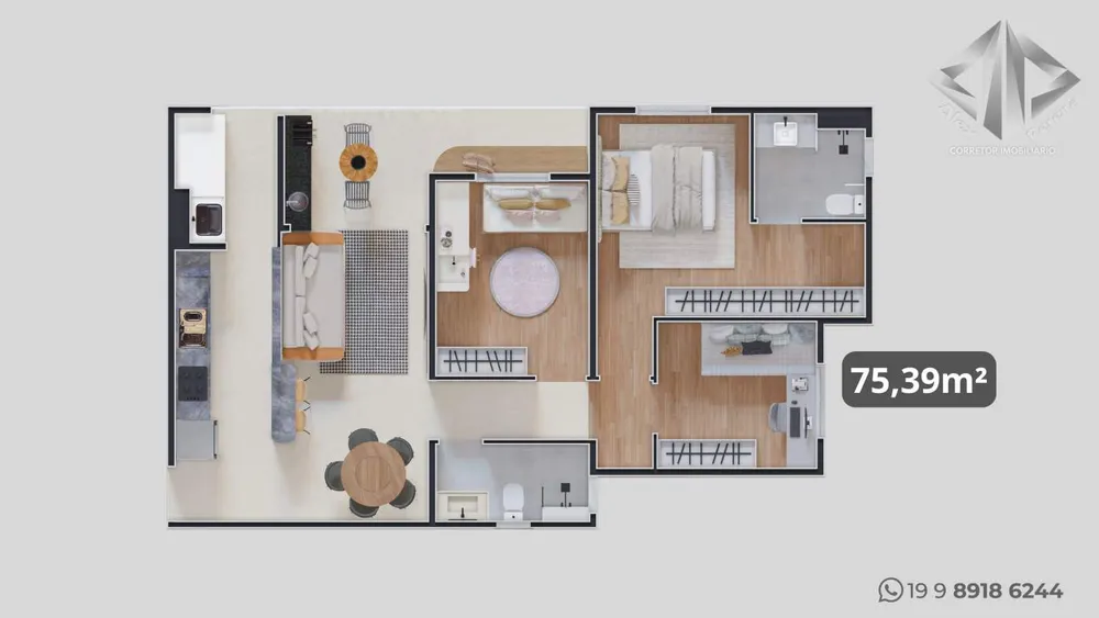 Apartamento, 2 quartos - Foto 2