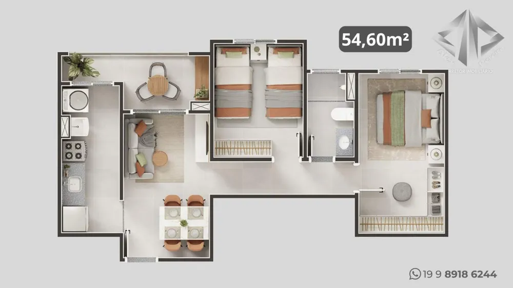 Apartamento, 2 quartos - Foto 4