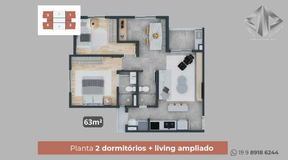 Apartamento, 2 quartos - Foto 7