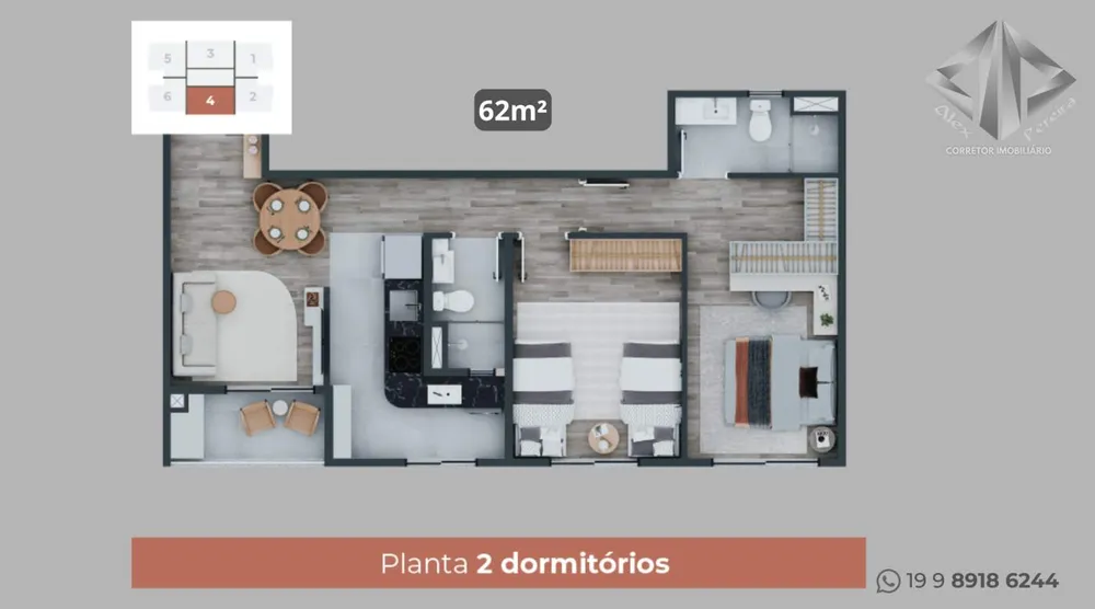 Apartamento, 2 quartos - Foto 5